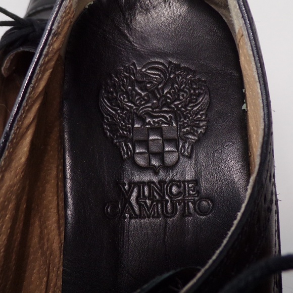 Vince Camuto Mens Leather Cap-Toe Oxfords MS1635 main image 3
